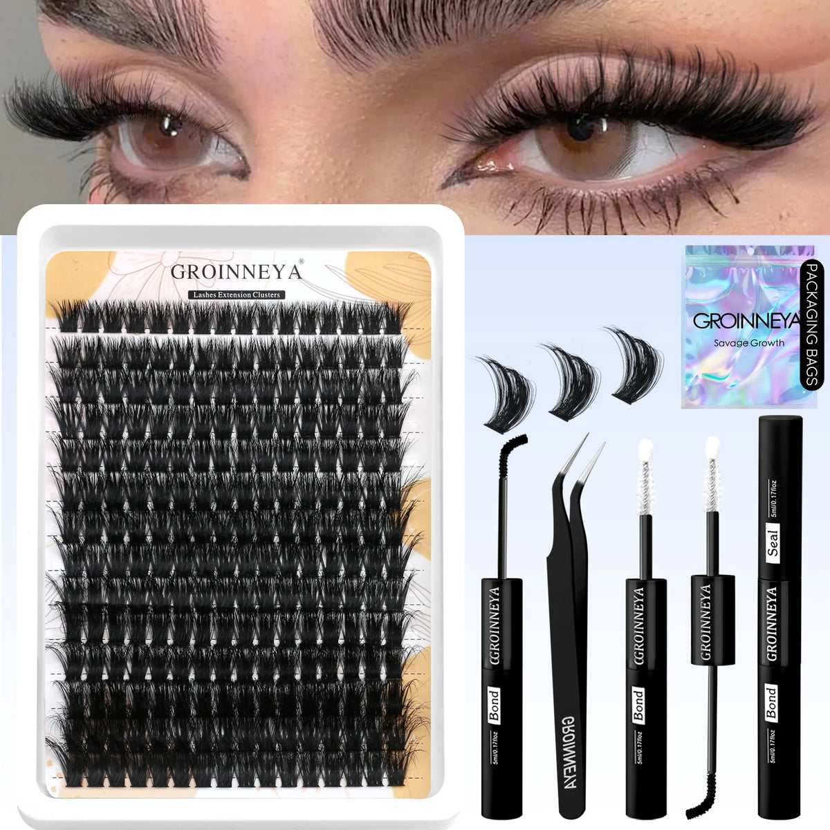 Groinneya Lash Clusters