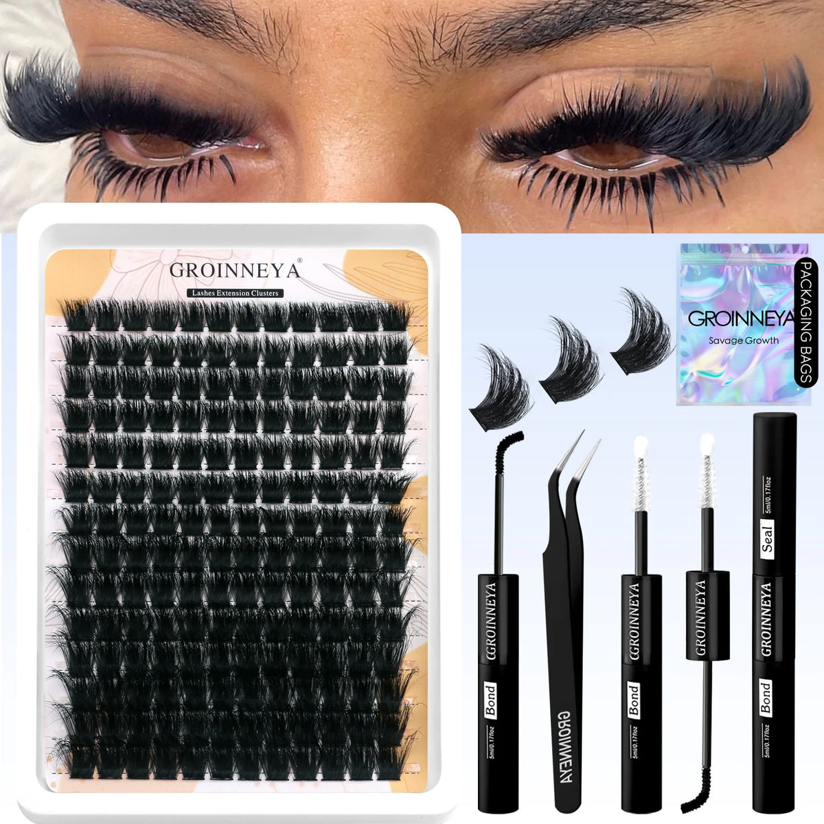 Groinneya Lash Clusters