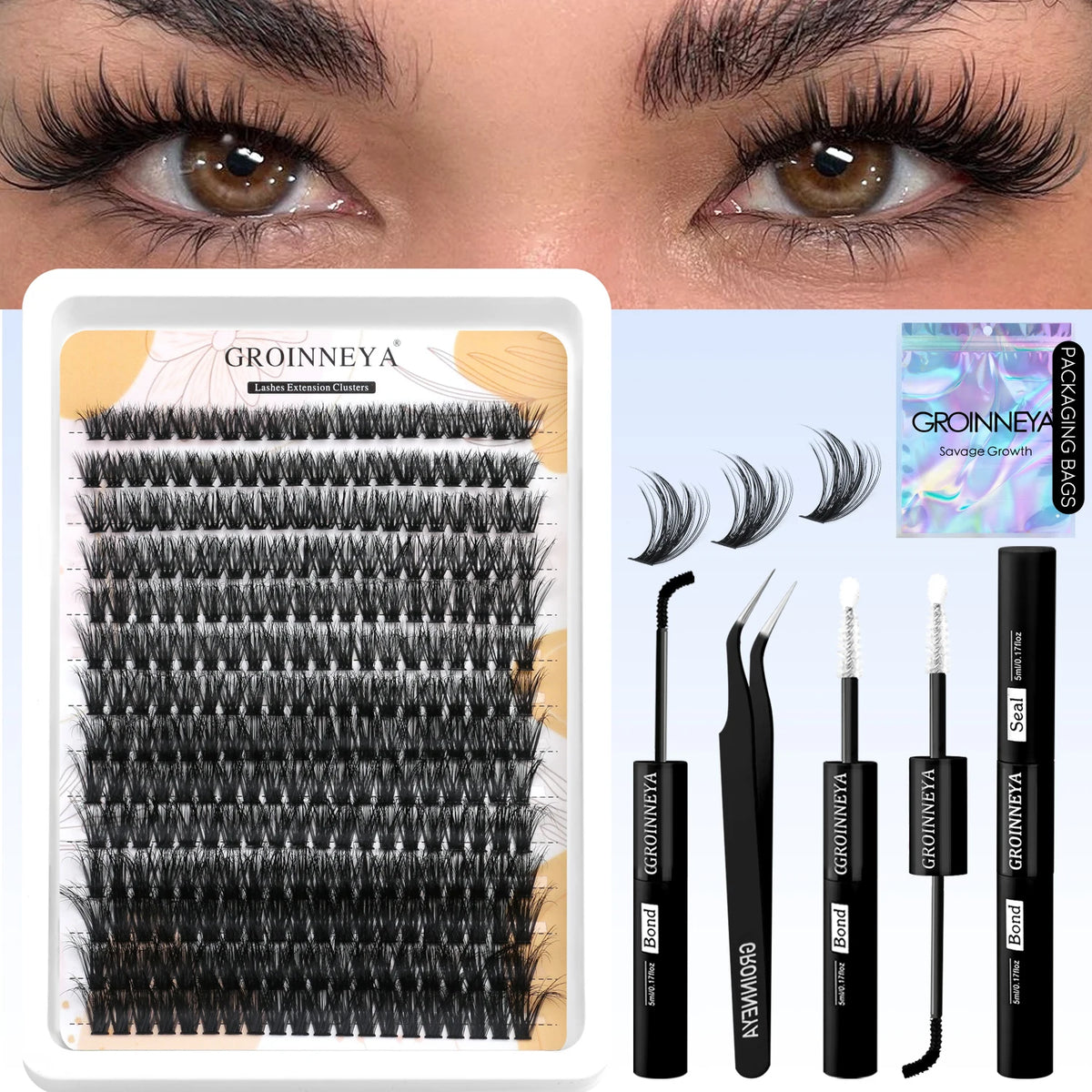 Groinneya Lash Clusters