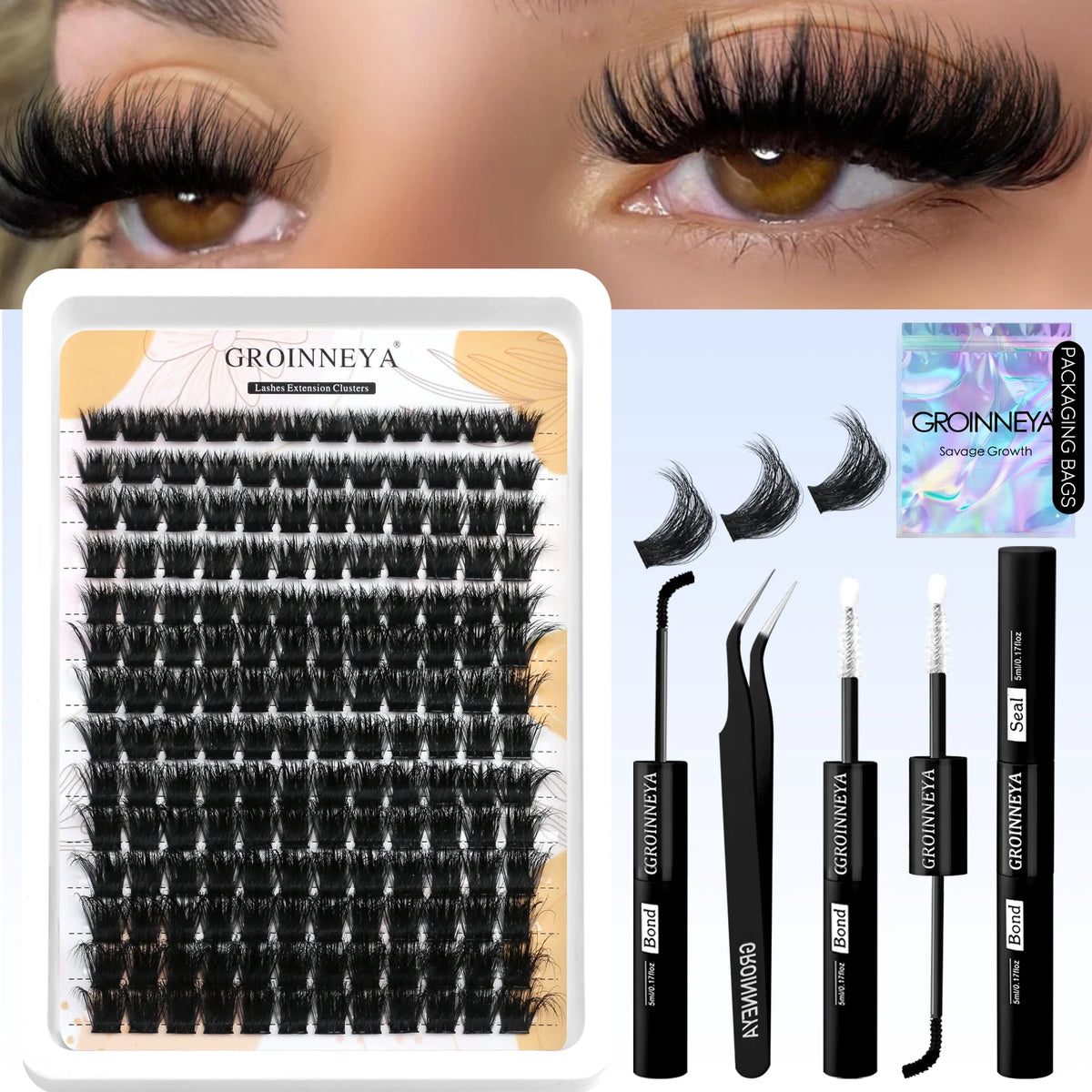Groinneya Lash Clusters