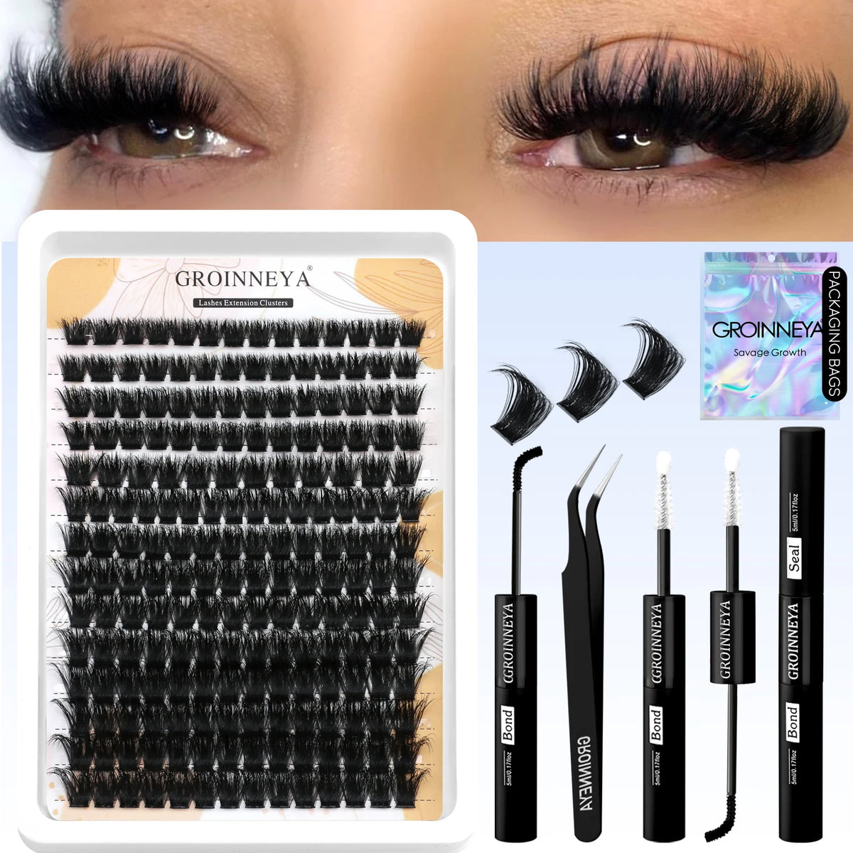 Groinneya Lash Clusters